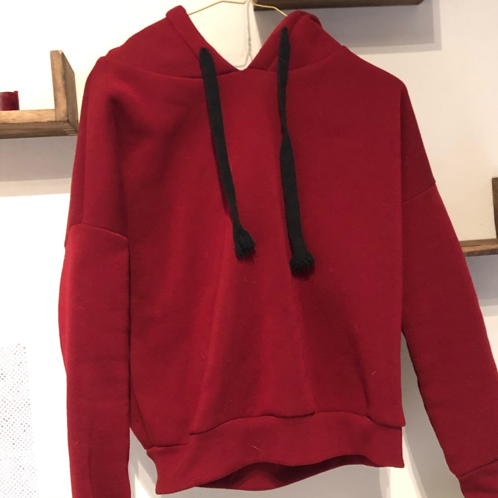 Romwe Red Hoodie